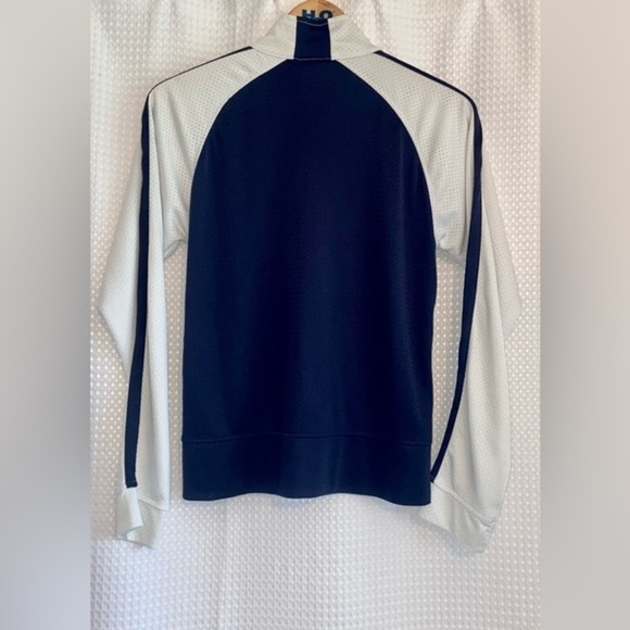 Vintage REEBOK Y2K navy blue&white 2 pcs set tracksuit Jacket&pants Sz Medium - Picture 6 of 16